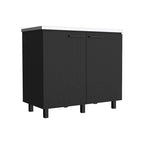 Napoles-2 39 Wide Double Door Utility Sink Stainless steel - N/A
