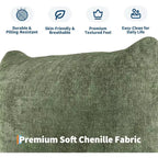 Chenille Fabric Modular Love Seat Sofa, 2-Seater Cloud sofa with High Resilience Sponge, Small Space Boneless Sofa