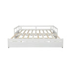 Extending Daybed with Trundle, Wooden Daybed with Trundle