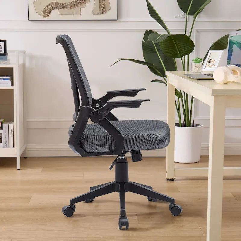 Javlergo Office Chair Mid Back Swivel Lumbar Support Desk Chair, Computer Ergonomic Mesh Chair with Armrest