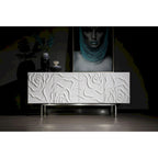 Modern White High Gloss Buffet with Soft-Close Doors