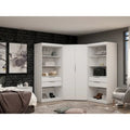 Mulberry 2.0 Semi Open 3 Sectional Modern 4 Drawer Wardrobe Corner Closet Set of 3