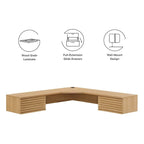 Render Wall Mount Corner Office Desk