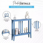 Narrow Console Table with Shelves for Entryway, Hallway or Living Room