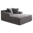 COZONY 49.2 Oversized Convertible Chaise Lounge, Corduroy Cloud Chair/Sofa Bed, 400 lb Capacity