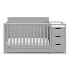 5-in-1 Convertible Crib and Changer with Drawer