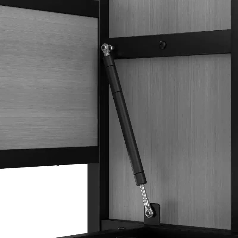 Twin Size Murphy Bed with Shelves, Metal Wall Bed with Foldable Design for Small Space