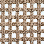 Rustic Teak Lounge Chair with Woven - Outdoor