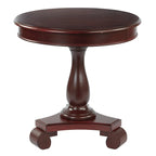 Porch & Den Viola Hand-painted Traditional Round Accent Table