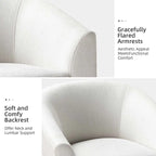 Cuenca Modern Upholstered Barrel Chair with Swivel Base Set of 2