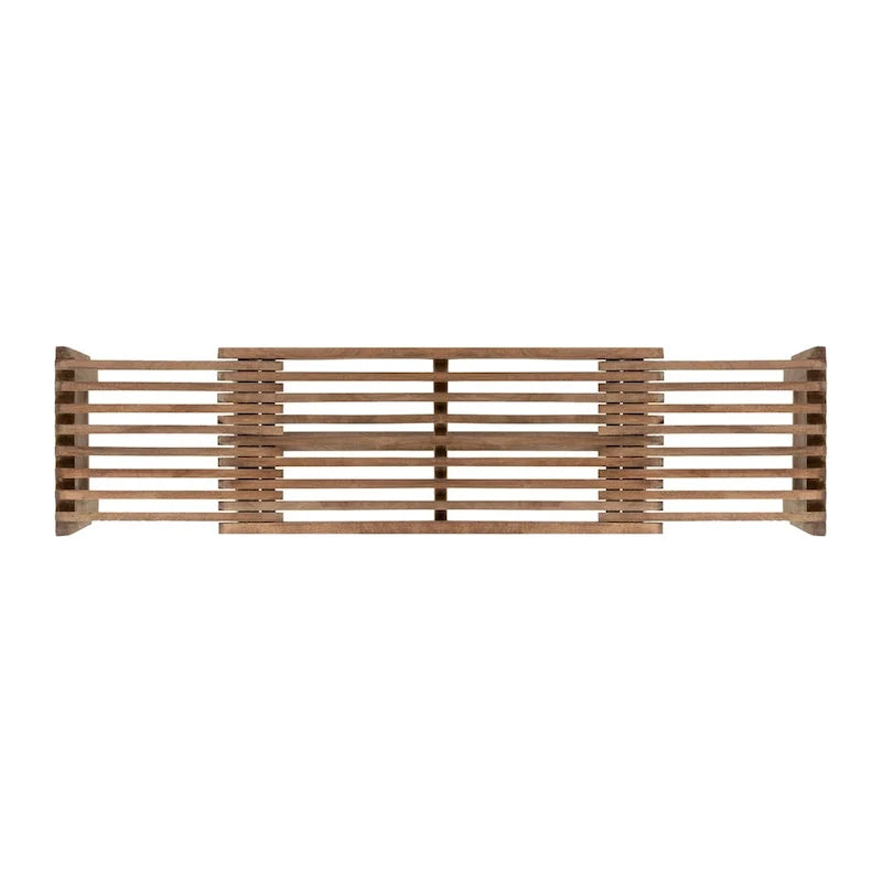Natural Solid Mango Wood Extendable Bench by East at Main