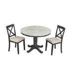 5 Pieces Dining Table and Chairs Set for 4 Persons