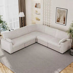 Dyonery Modular Corduroy Sectional Sofa with Washable Covers