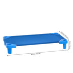VEVOR Stackable Kiddie Cot,Pack of 6, Portable Toddler Nap Cots, Standard Size 42 L x 23 W Daycare Cots for Kids, Preschool Classroom Daycare Beds