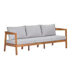 ModernLuxe 4/5-Piece Acacia Wood Patio Furniture Sofa Set, Outdoor Conversation Set with Coffee Table for Porch/Garden/Balcony