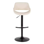 LumiSource Set of 2 Fabrico Adjustable Barstools PU