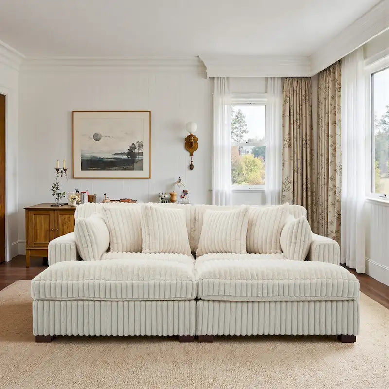 Modular Sectional Fabric Sofa for Living Room & Bedroom