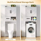 Over The Toilet Storage Cabinet,FreeStanding Bathroom Organizers for Bathroom,Restroom,Laundry