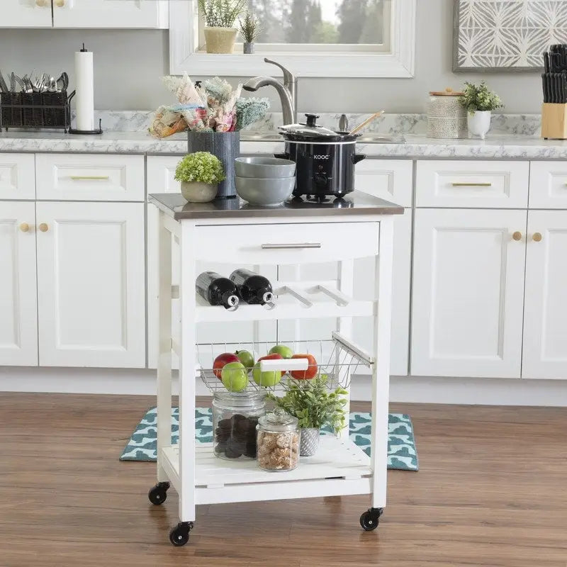Jake Compact Mobile Rolling Kitchen Cart