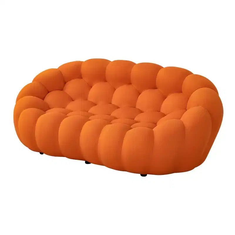 Modern Loveseat Bubble 2 Seater Upholstered Sofa Couch 3D Textile Mesh Fabric for Living Room
