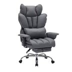 Big and Tall Office Chair with Foot Rest, High Back Gaming Chair, Leather Executive Office Chair, Ergonomic Computer Desk Chair with Lumbar Support