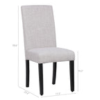 Grandview Upholstered Linen Fabric Dining Chair - 38.6