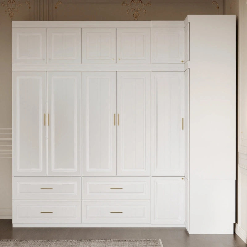 Closet Organizatin Armoires Wardrobes Hanging 4 Drawers Large Storage