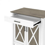 Key West Secretary Desk with Storage Cabinet by Bush Furniture