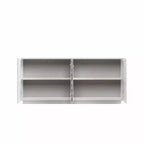 59 Modern Spiral Sideboard Buffet Cabinet, Low Profile Art Entryway Storage Cabinet with 3D Ripple Texture Doors