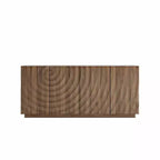 59 Modern Spiral Sideboard Buffet Cabinet, Low Profile Art Entryway Storage Cabinet with 3D Ripple Texture Doors