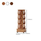 Wooden Vertical Narrow Rotating Bookcase