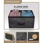Sorbus 8 Drawers Dresser- Storage Unit with Steel Frame, Wood Top, Fabric Bins - for Bedroom, Closet, Office and more