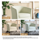 Modern Barrel Accent Chairs Cozy Armchair Club Chair