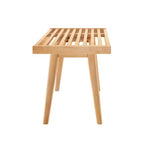 Plank+Beam Entryway Bench, Solid Wood End of Bed Bench for Bedroom, Hallway, Porch, 41.25