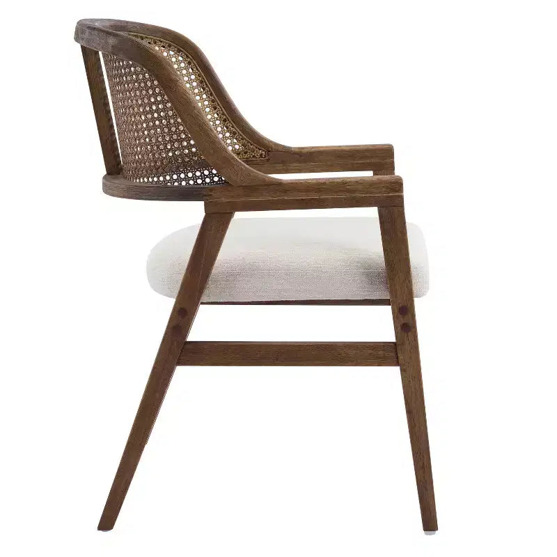 Christopher Knight Home Bennett Mid-Century Modern Wood 5-Piece Extendable Dining Set with Table and 4 Upholstered Cane Back Chairs