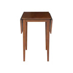 Espresso Drop Leaf Dining Table, Seats 4