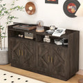 Dresser Cabinet,Buffet Sideboard Storage Cabinet,Buffet Server Console Tablestorge Cabinetsolid,Shaped Door Panels,Metal Handle