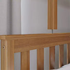 Max & Lily Solid Wood Bunk Bed, Twin over Full with Storage Trundle and Ladder for Kids