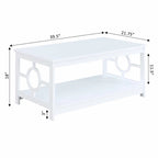 Ring Coffee Table with Shelf