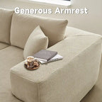 Modern Upholstery Chaise Sofa with Pillows for Living Room