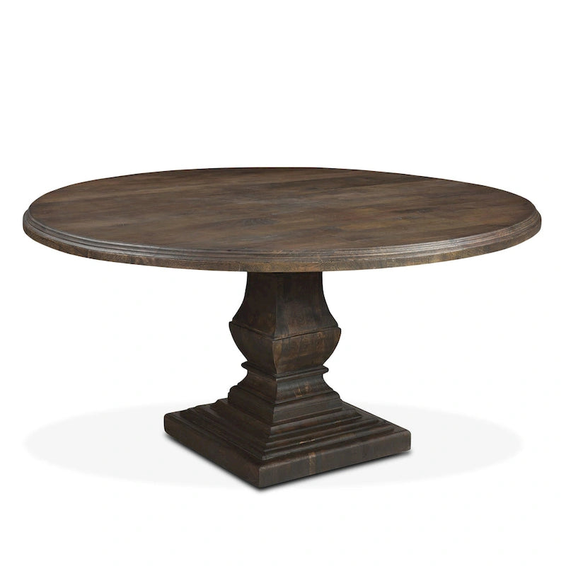 60 Round Weathered Mango Dining Table