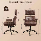 HOMLUX High Back Executive Office Chair Recline Function Ergonomic Desk Chair with Comfy Lumbar & Neck Support