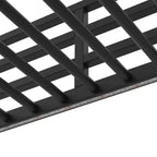 Twin Metal L-Shaped Loft Bed with Storage Shelves, 2 Built-in Desks - Black