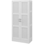 HOMCOM 71 Tall Modern Style Storage Cabinet with Storage Shelves for Bedroom and Living Room or Hallway