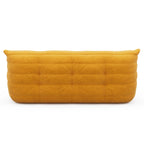 3 Seat Suede Fabric Lounge Floor Couch Lazy Sofa for Living Room