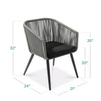 Best Choice Products Set of 2 Outdoor Patio Dining Chairs Woven Wicker Seating 250lb Capacity