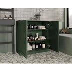 Palace Imports 100% Solid Wood 32 Bathroom Cabinet with Solid Doors and Adjustable Shelves