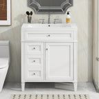 Bathroom Vanity with Top Sink and a Tip-out Drawer