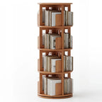 Wooden Vertical Narrow Rotating Bookcase