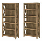 Key West 5 Shelf Bookcase Set by Bush Furniture